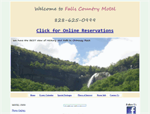 Tablet Screenshot of fallscountrymotel.com